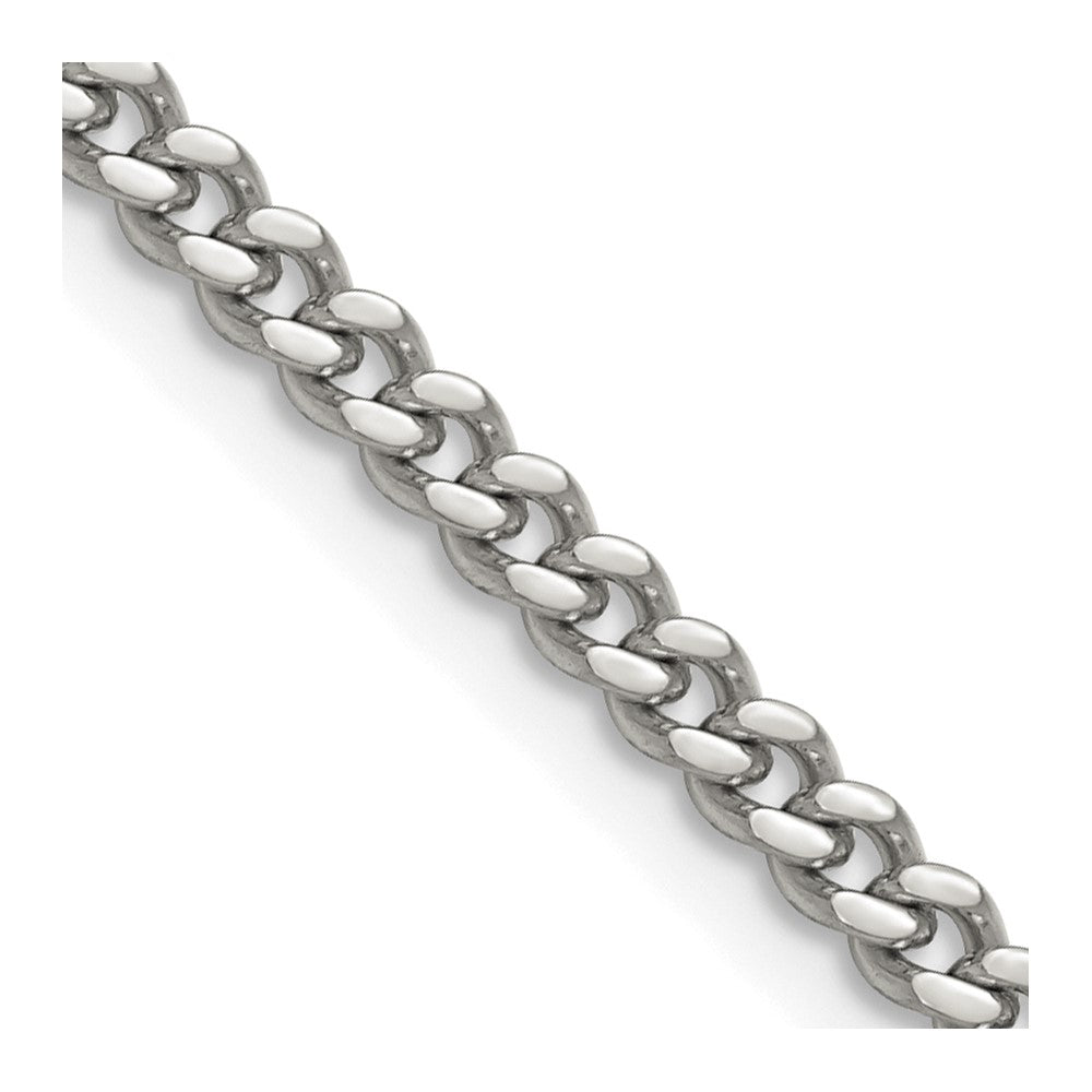 Chisel Stainless Steel Polished 4mm 18 inch Curb Chain