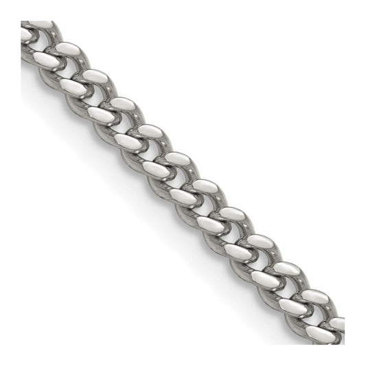 Chisel Stainless Steel Polished 4mm 30 inch Curb Chain