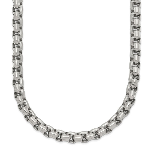 Chisel Stainless Steel Polished 24 inch Fancy Box Chain