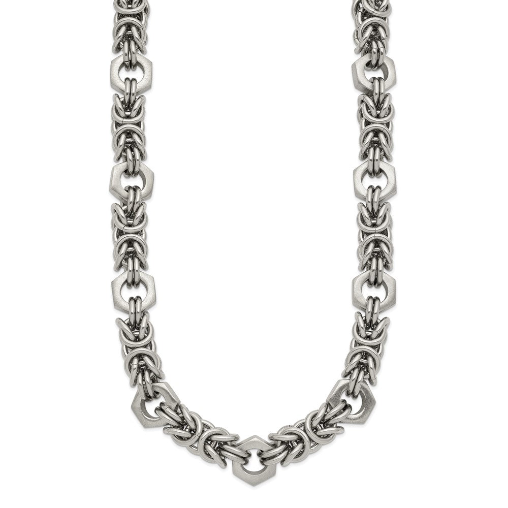 Chisel Stainless Steel Brushed and Polished 24 inch Necklace