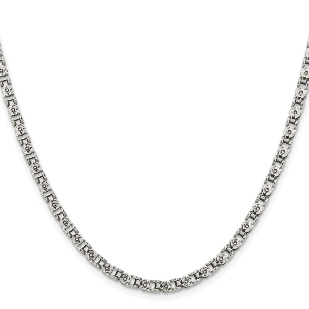 Chisel Stainless Steel Polished 20 inch Fancy Circle Link Chain