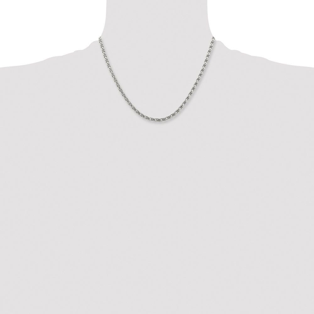 Chisel Stainless Steel Polished 18 inch Fancy Circle Link Chain