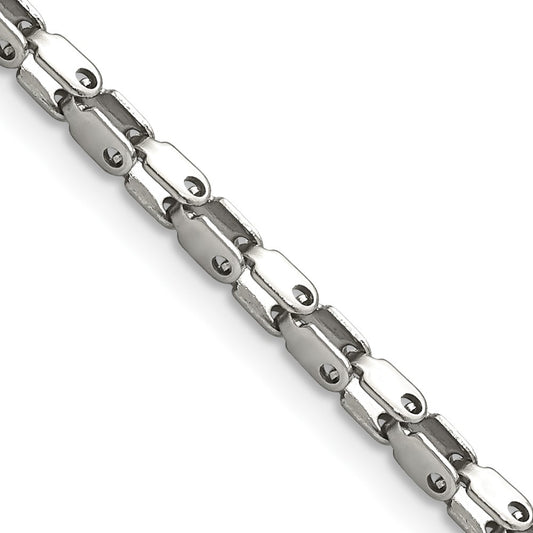 Chisel Stainless Steel Polished 18 inch Fancy Link Chain