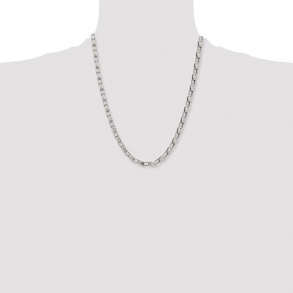 Chisel Stainless Steel Polished 22 inch Fancy Link Chain
