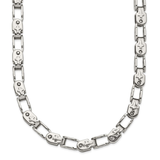 Chisel Stainless Steel Polished 18 inch Fancy Link Chain