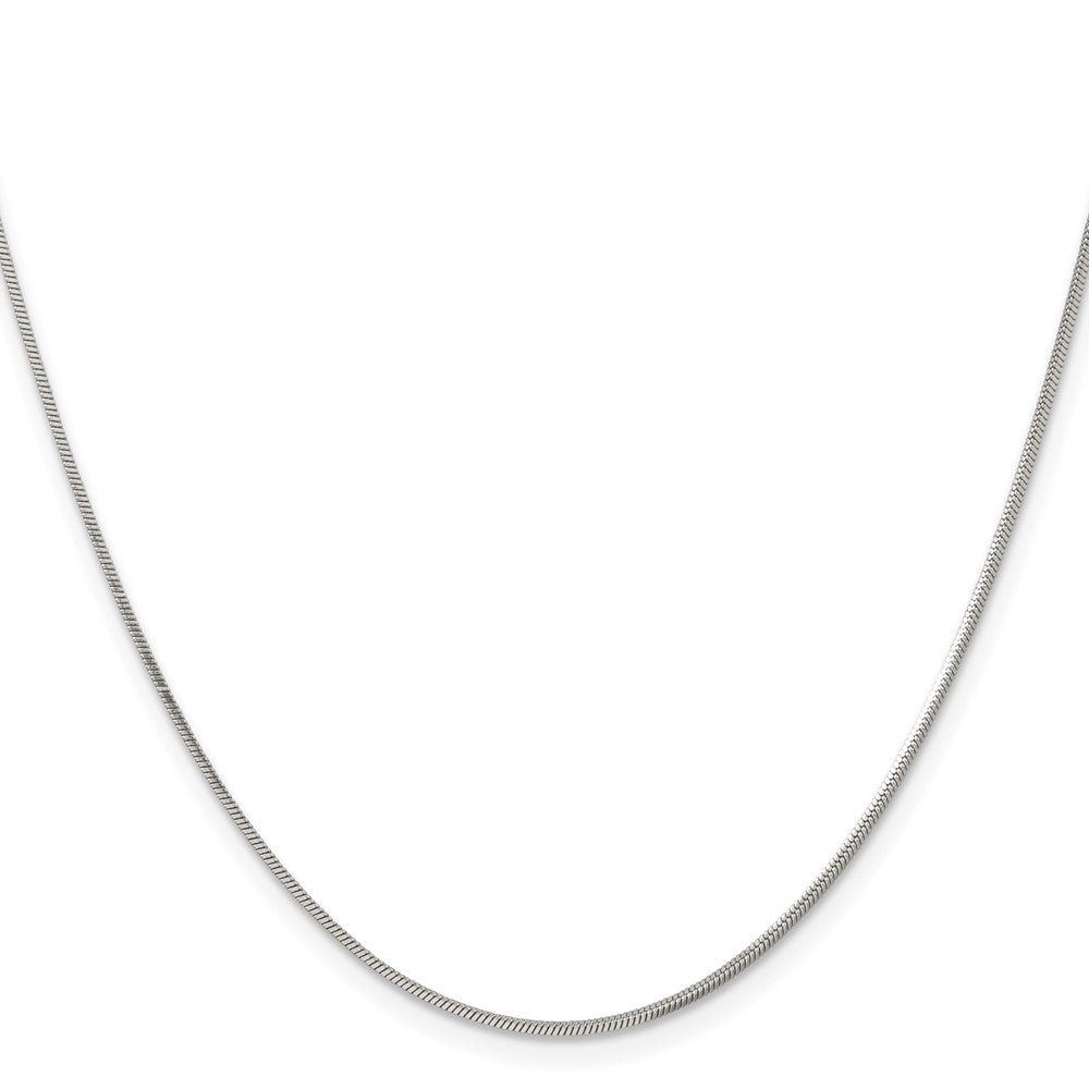 Chisel Stainless Steel Polished 1.2mm Square Snake 24 inch Chain