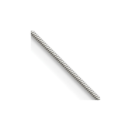 Chisel Stainless Steel Polished 1.2mm Square Snake 24 inch Chain