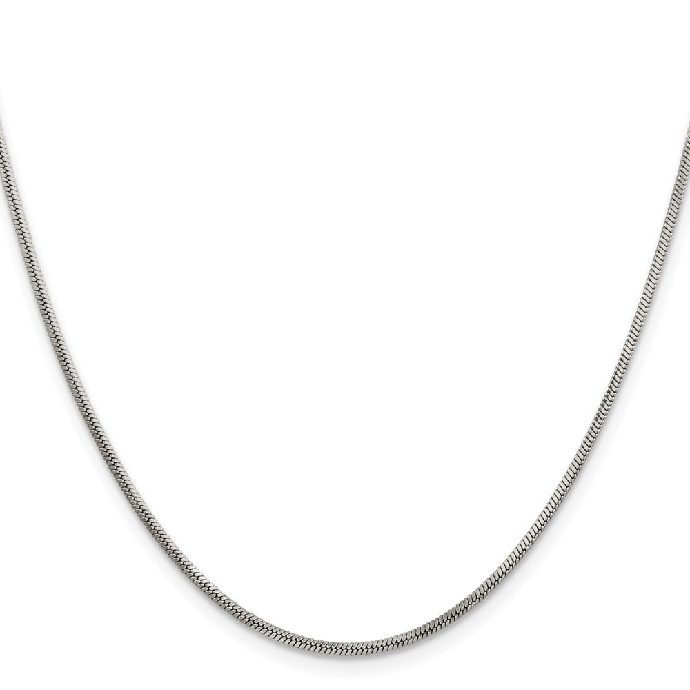 Chisel Stainless Steel Polished 1.5mm Square Snake 22 inch Chain