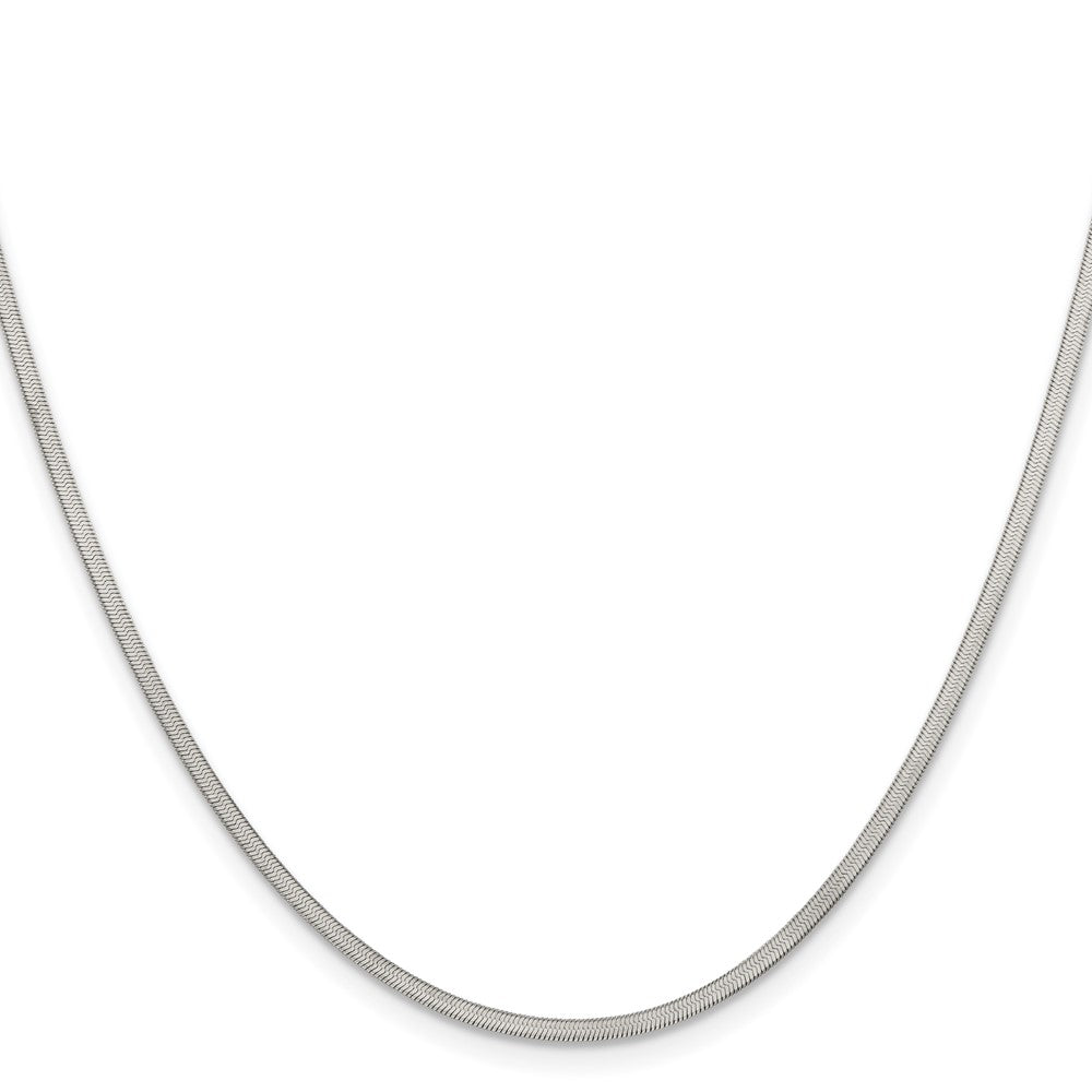Chisel Stainless Steel Polished 1.8mm 24 inch Herringbone Chain