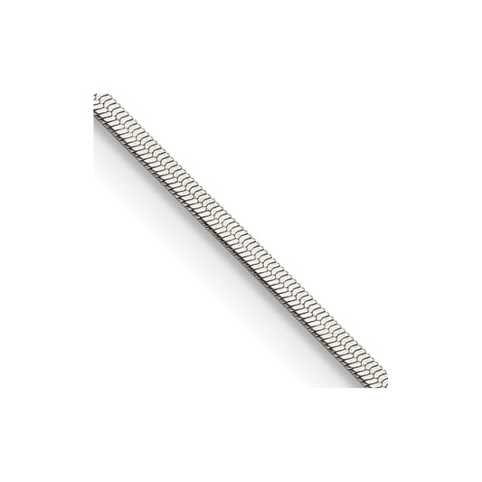 Chisel Stainless Steel Polished 1.8mm 20 inch Herringbone Chain