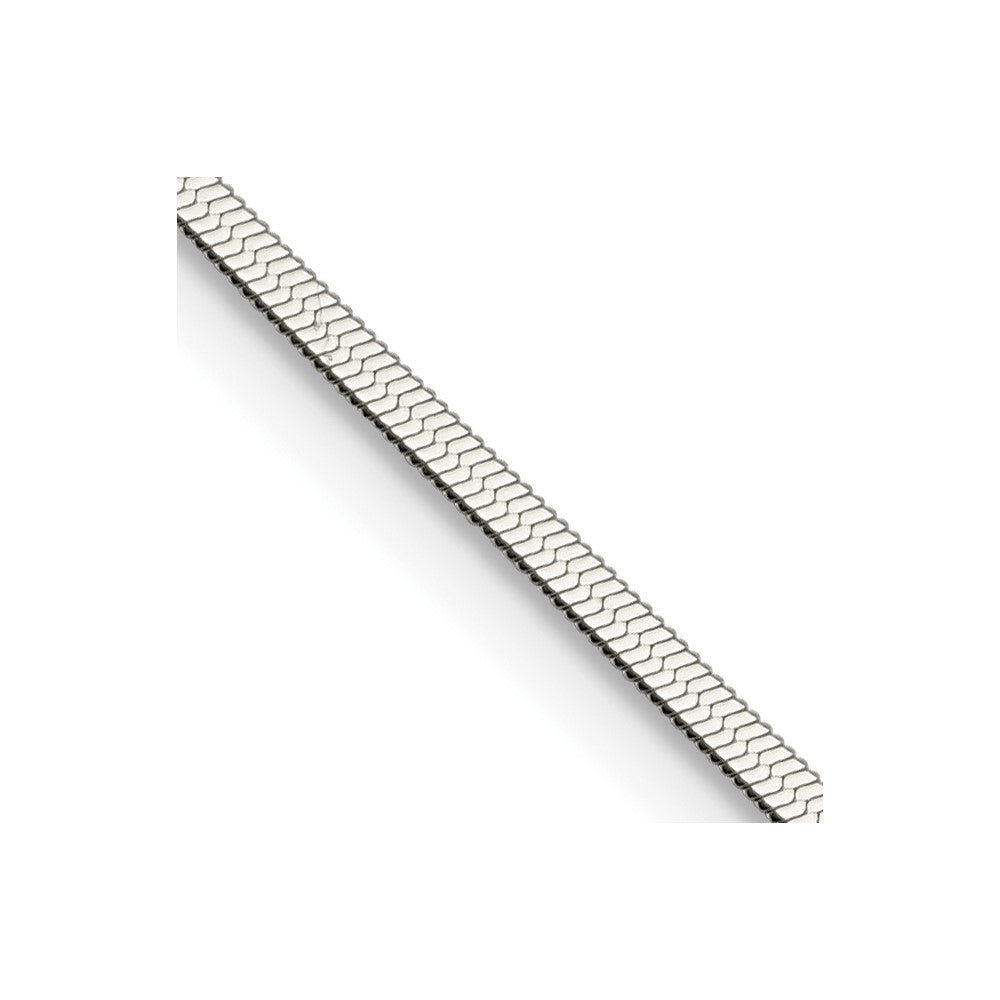 Chisel Stainless Steel Polished 2.3mm 24 inch Herringbone Chain