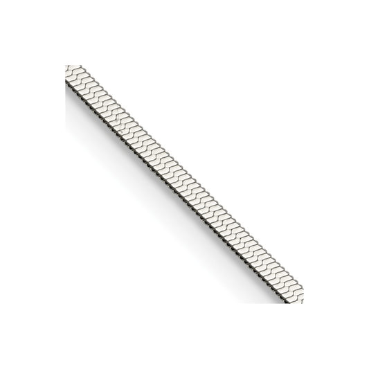 Chisel Stainless Steel Polished 2.3mm 24 inch Herringbone Chain