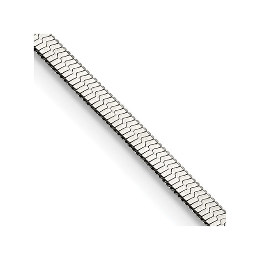 Chisel Stainless Steel Polished 3.3mm 22 inch Herringbone Chain