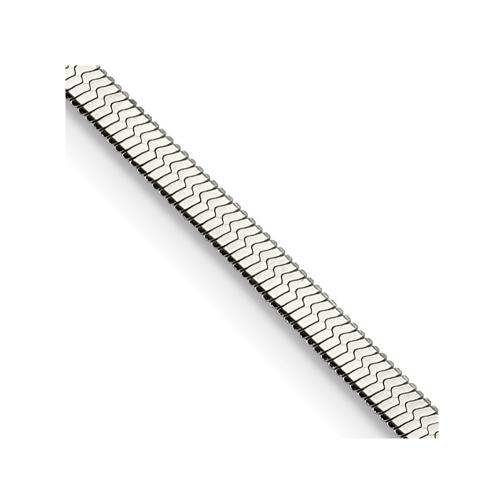 Chisel Stainless Steel Polished 3.3mm 24 inch Herringbone Chain