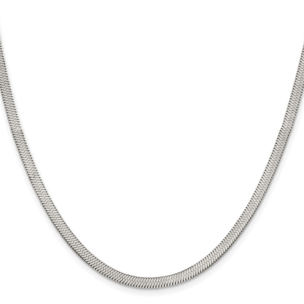 Chisel Stainless Steel Polished 3.90mm 22 inch Herringbone Chain