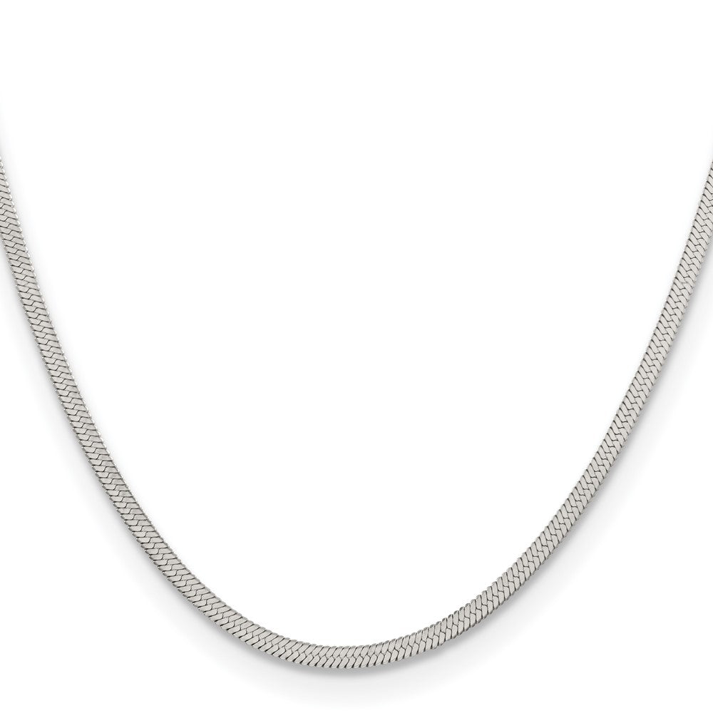 Chisel Stainless Steel Polished 3.4mm 24 inch Herringbone Chain