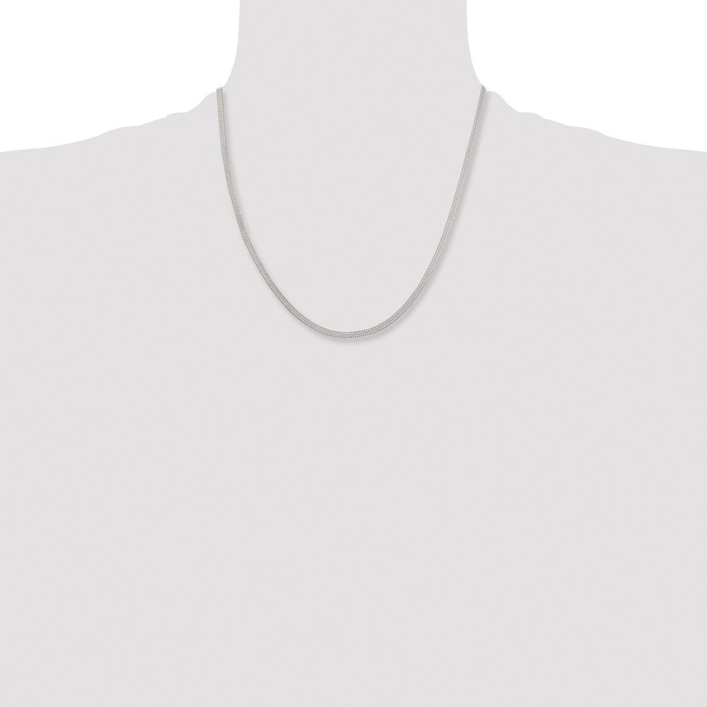 Chisel Stainless Steel Polished 3.4mm 20 inch Herringbone Chain