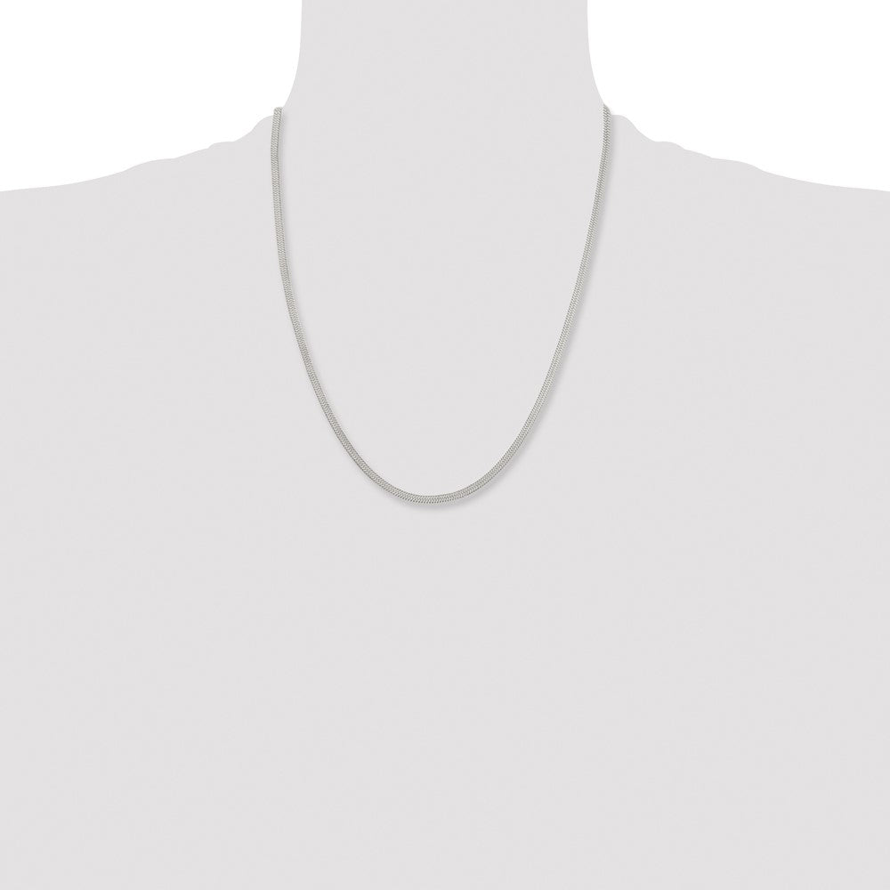 Chisel Stainless Steel Polished 3.4mm 22 inch Herringbone Chain
