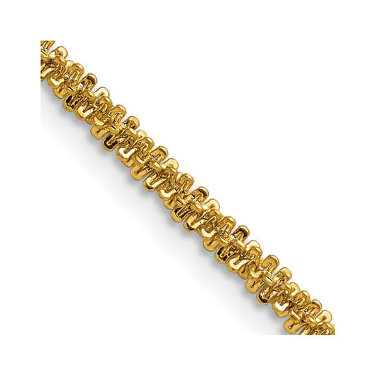 Chisel Stainless Steel Polished Yellow IP-plated 3mm 22 inch Cyclone Chain