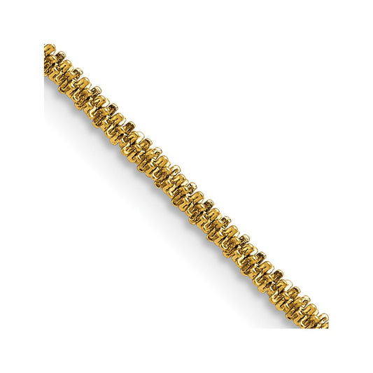 Chisel Stainless Steel Polished Yellow IP-plated 2.2mm 22 inch Cyclone Chain