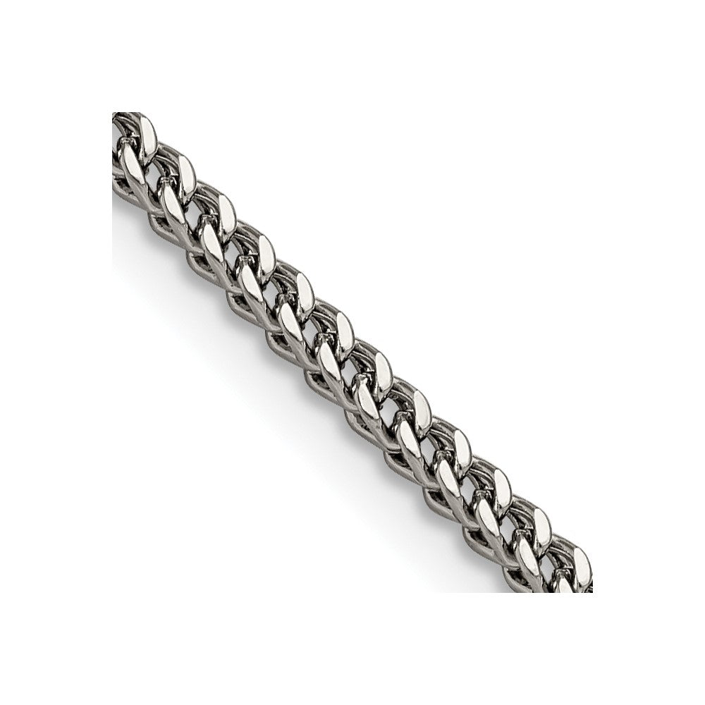 Chisel Stainless Steel Polished 2.5mm 18 inch Franco Chain