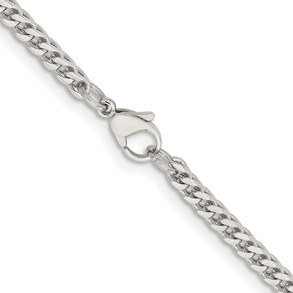 Chisel Stainless Steel Polished 3mm 24 inch Franco Chain