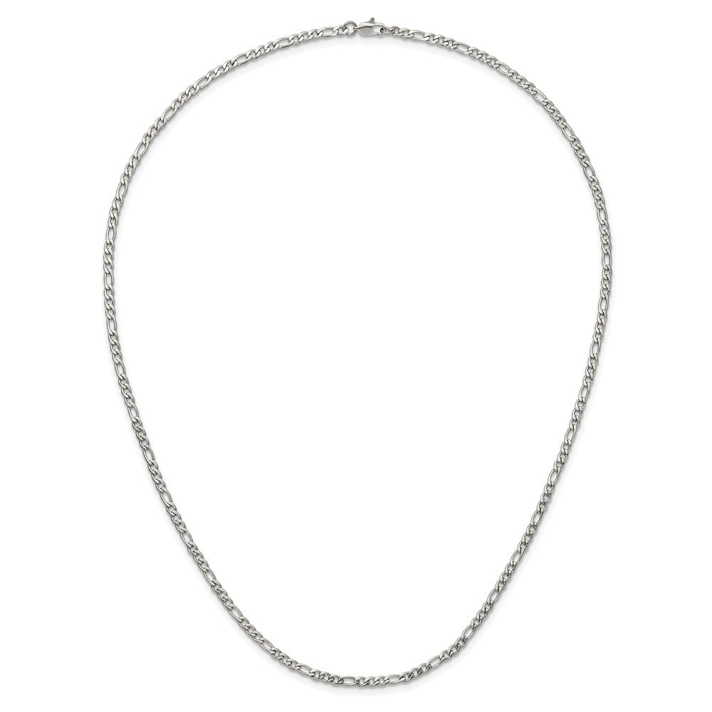 Chisel Stainless Steel Polished 3mm 20 inch Figaro Chain