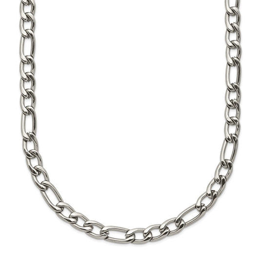 Chisel Stainless Steel Polished 4mm 20 inch Figaro Chain