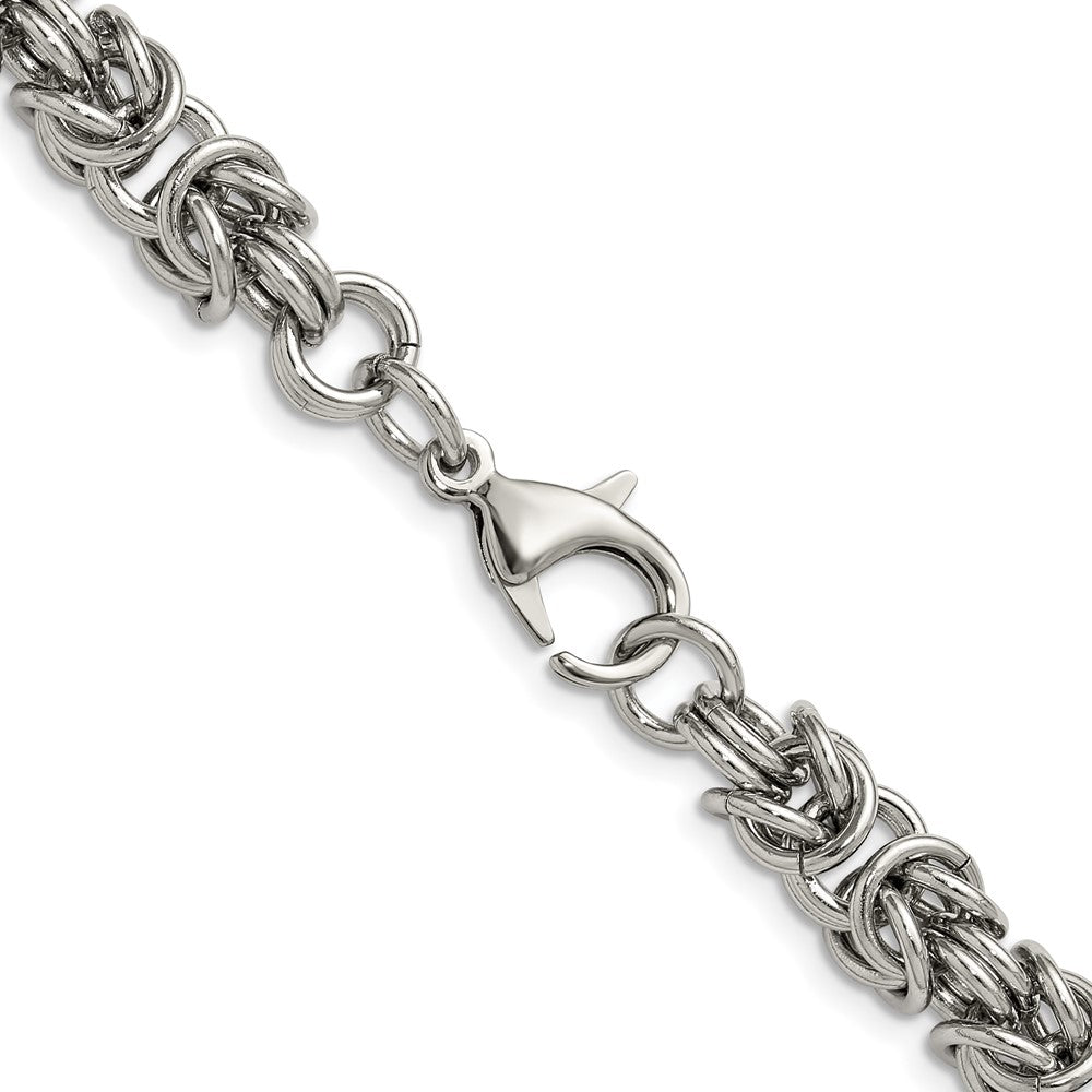 Chisel Stainless Steel Polished 8mm 24 inch Fancy Link Necklace