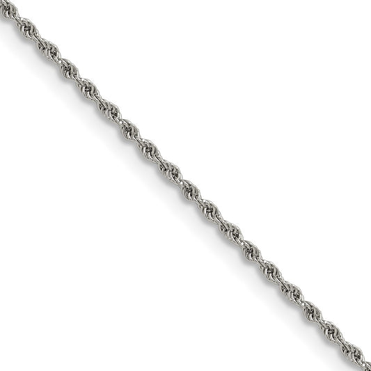 Chisel Stainless Steel Polished 1.5mm 24 inch Rope Chain