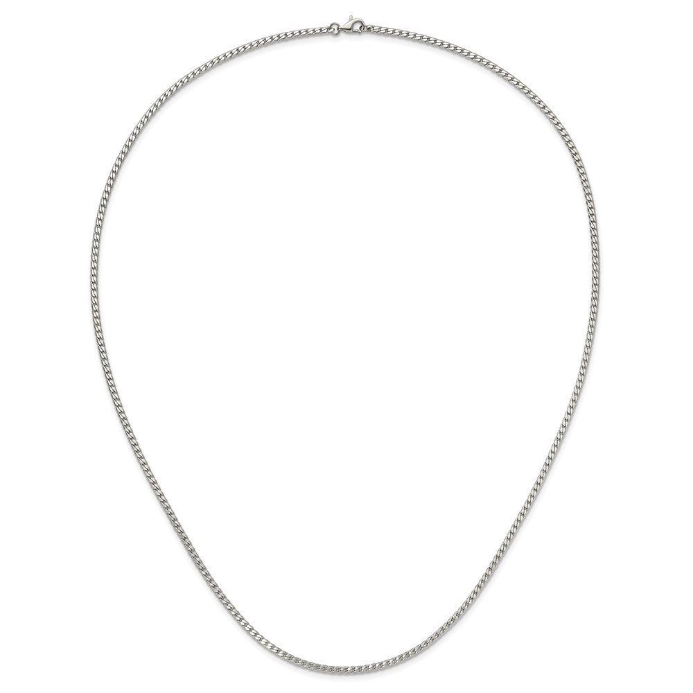 Chisel Stainless Steel Polished 2.5mm 20 inch Curb Chain Necklace