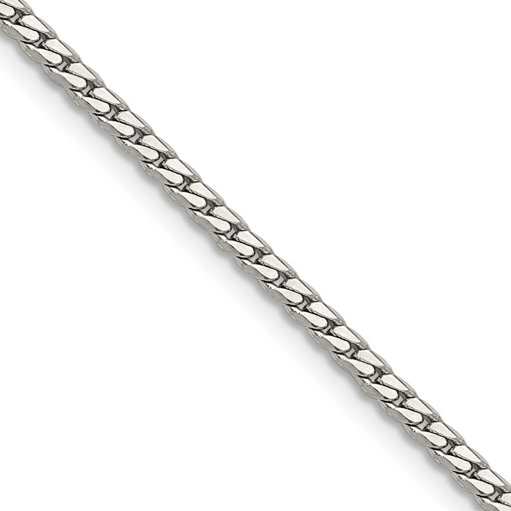 Chisel Stainless Steel Polished 2.5mm 18 inch Curb Chain Necklace