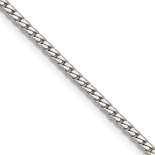 Chisel Stainless Steel Polished 2.5mm 16 inch Curb Chain Necklace