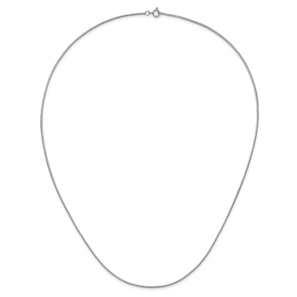Chisel Stainless Steel Polished 1.5mm 18 inch Fancy Curb Link Necklace