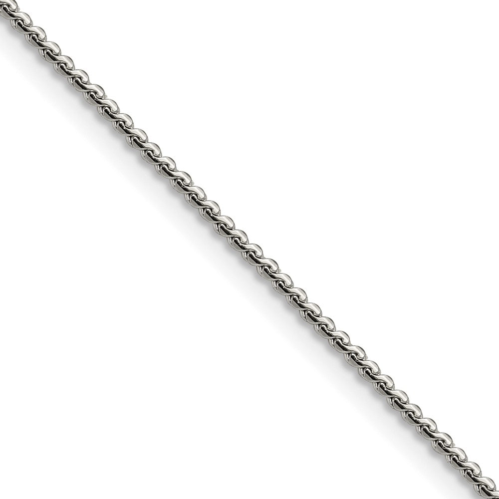 Chisel Stainless Steel Polished 1.5mm 16 inch Fancy Curb Link Necklace