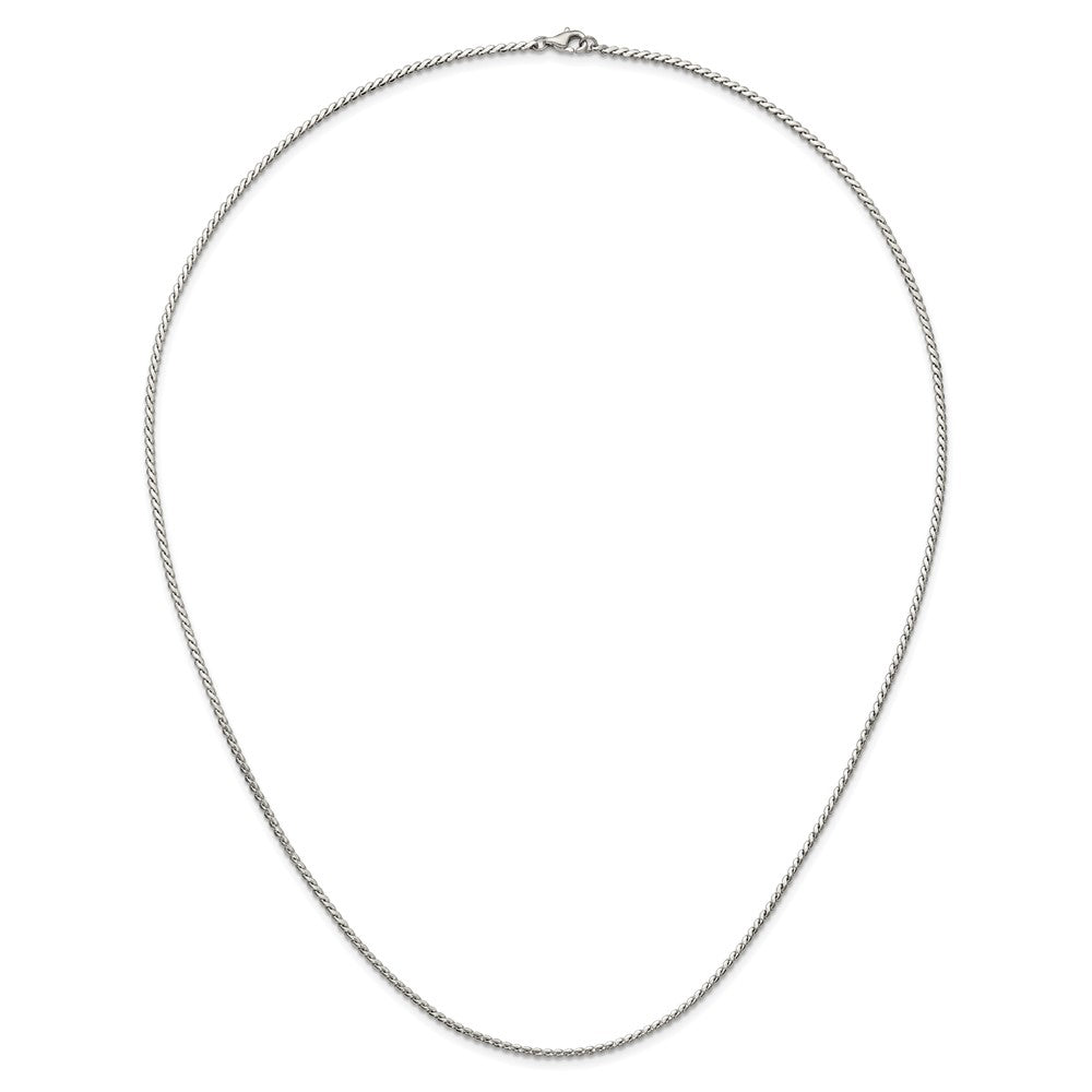 Chisel Stainless Steel Polished 2mm 16 inch Fancy Curb Link Necklace