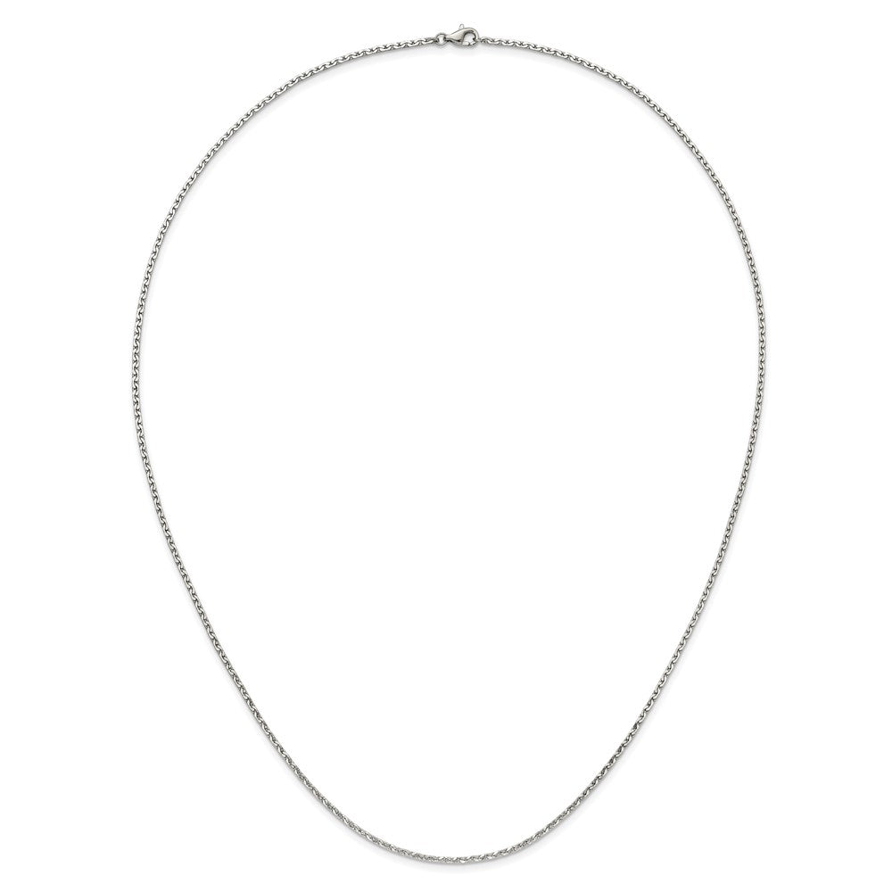 Chisel Stainless Steel Polished 1.7mm 18 inch Fancy Link Chain