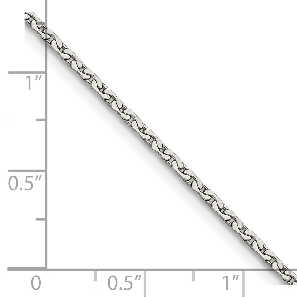 Chisel Stainless Steel Polished 1.7mm 18 inch Fancy Link Chain