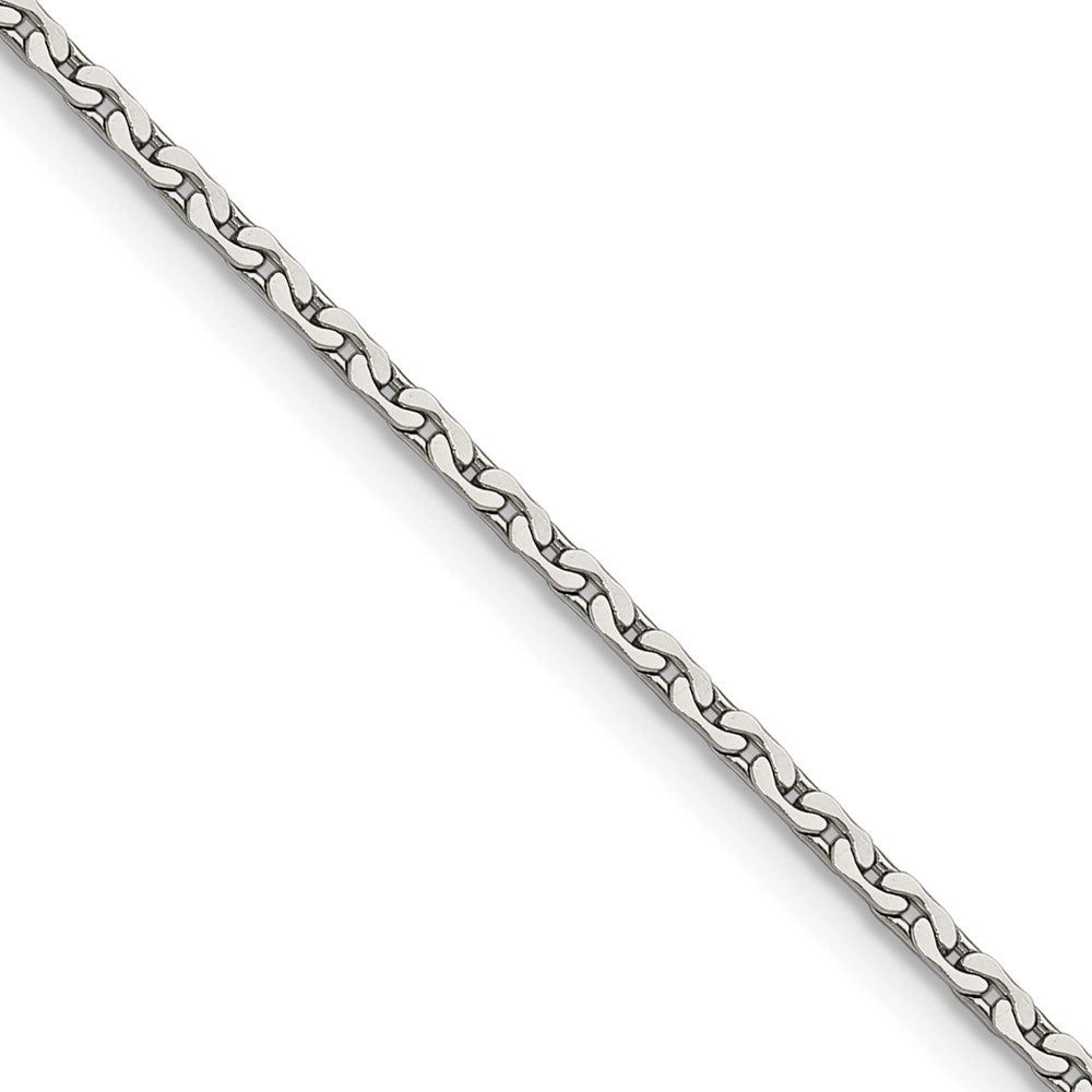Chisel Stainless Steel Polished 1.7mm 16 inch Fancy Link Chain