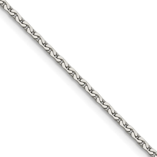 Chisel Stainless Steel Polished 1.7mm 16 inch Fancy Link Chain