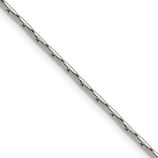 Chisel Stainless Steel Polished 1.7mm 20 inch Oval Box Chain Necklace