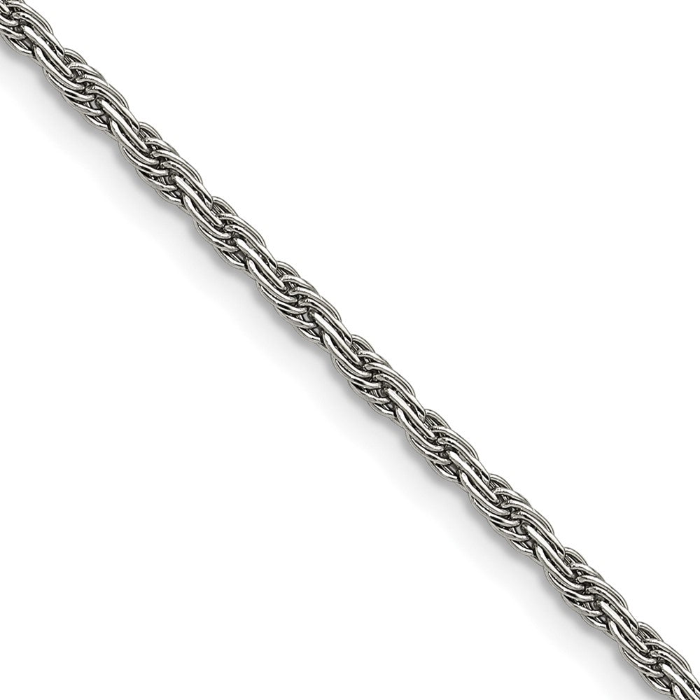 Chisel Stainless Steel Polished 2mm 20 inch Fancy Rope Chain
