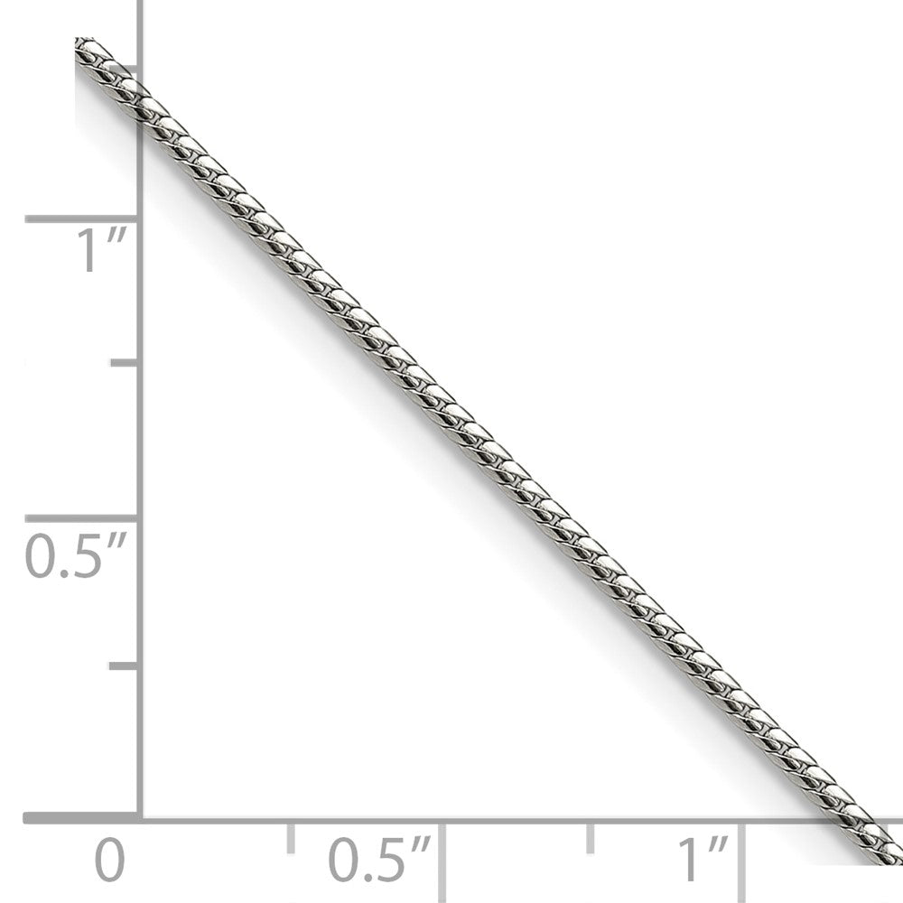 Chisel Stainless Steel Polished 1.5mm 20 inch Flat Curb Link Necklace