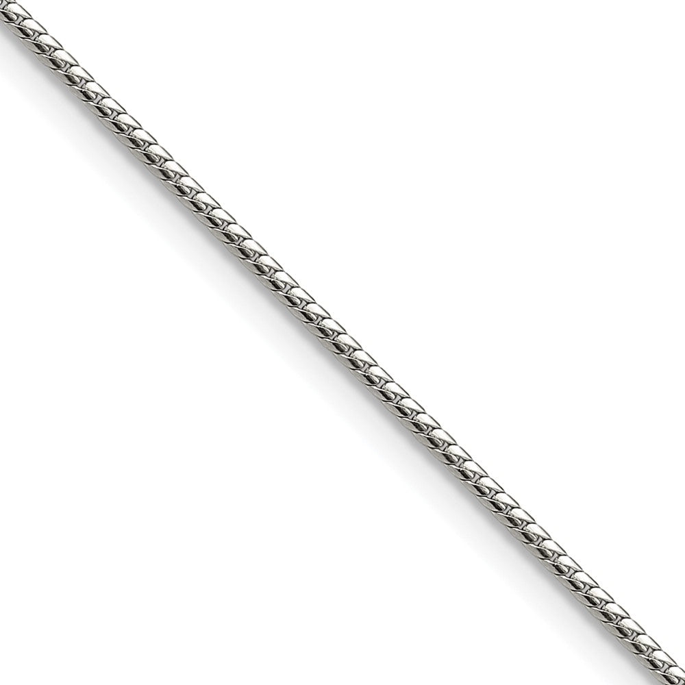 Chisel Stainless Steel Polished 1.5mm 16 inch Flat Curb Link Necklace