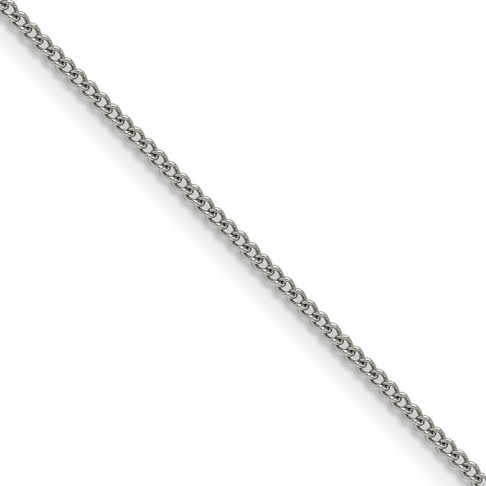 Chisel Stainless Steel Polished 1.5mm 18 inch Curb Chain