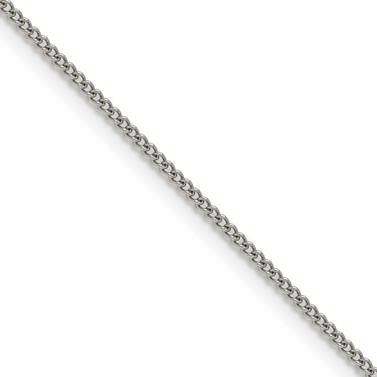 Chisel Stainless Steel Polished 1.5mm 24 inch Curb Chain