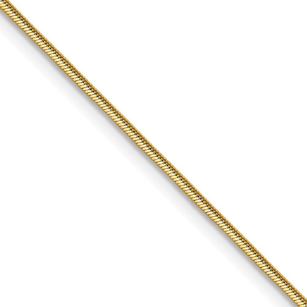 Chisel Stainless Steel Polished Yellow IP-plated 1.5mm 18 inch Snake Chain