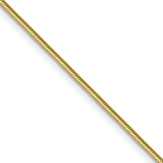 Chisel Stainless Steel Polished Yellow IP-plated 1.5mm 18 inch Snake Chain