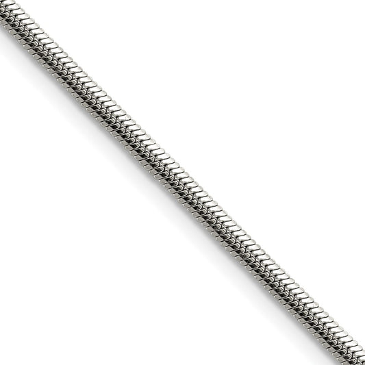 Chisel Stainless Steel Polished 2.7mm 20 inch Snake Chain