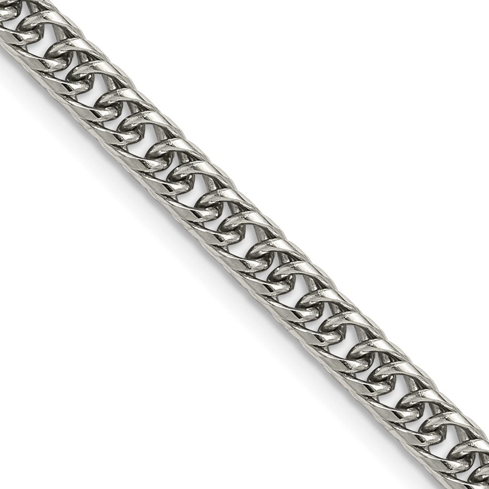 Chisel Stainless Steel Polished 5mm 24 inch Double Curb Chain